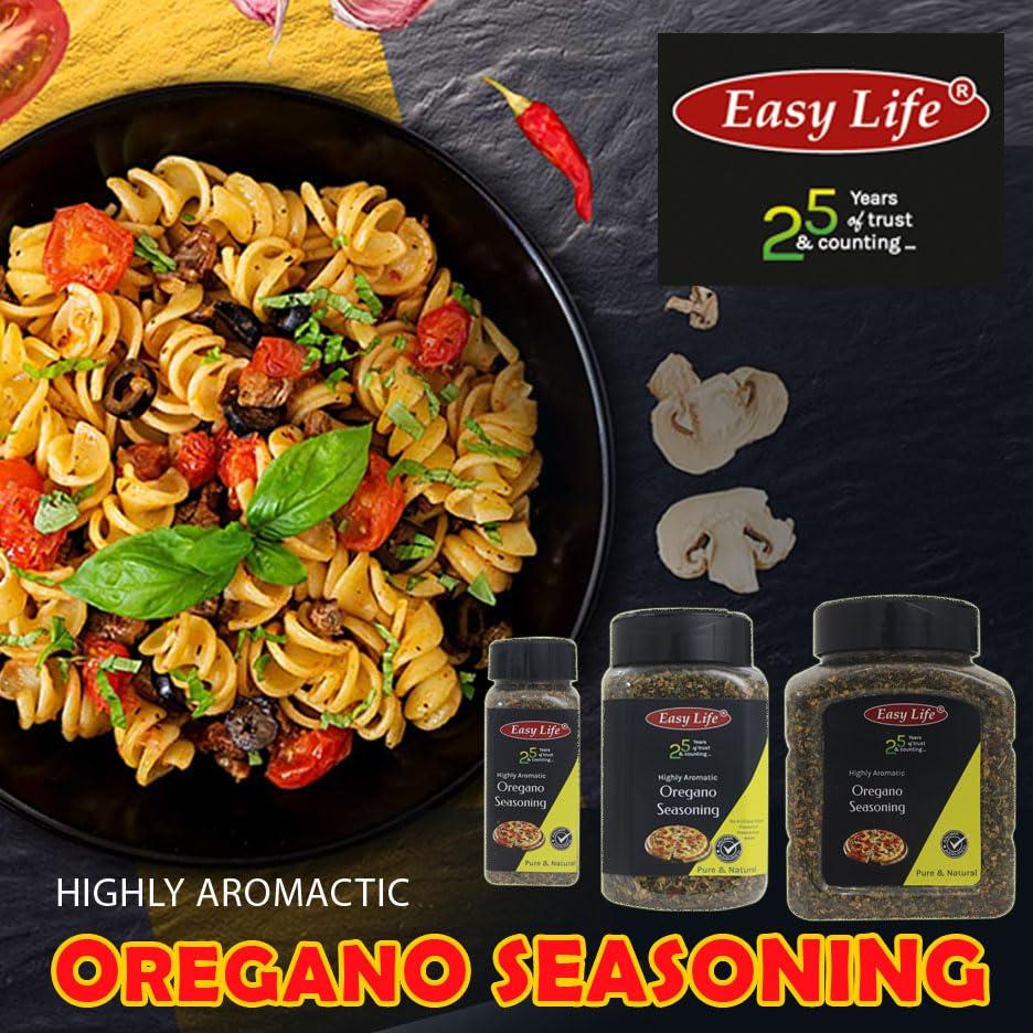 Easy Life Easy Life Oregano Seasoning 450g I Ideal Blend I Mix of Herb and Spice with Chili Flakes for Pizza Pasta I Versatile Chefs Choice I Spices and Herbs I Contains Garlic Powder
