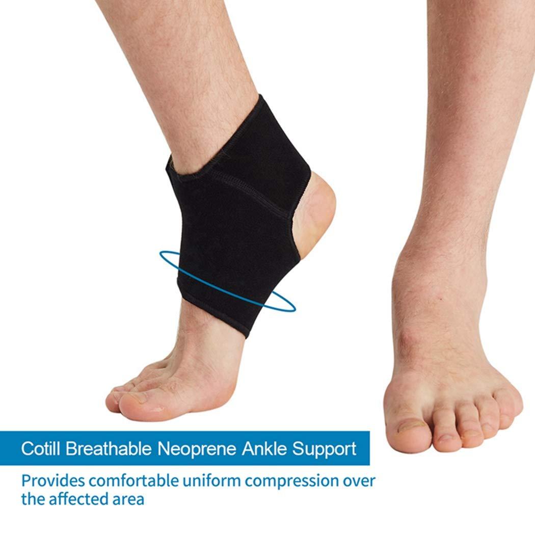 Cotill Cotill Ankle Support for Men and Women - Neoprene Breathable Adjustable Ankle Brace Sprain for Running, Basketball by