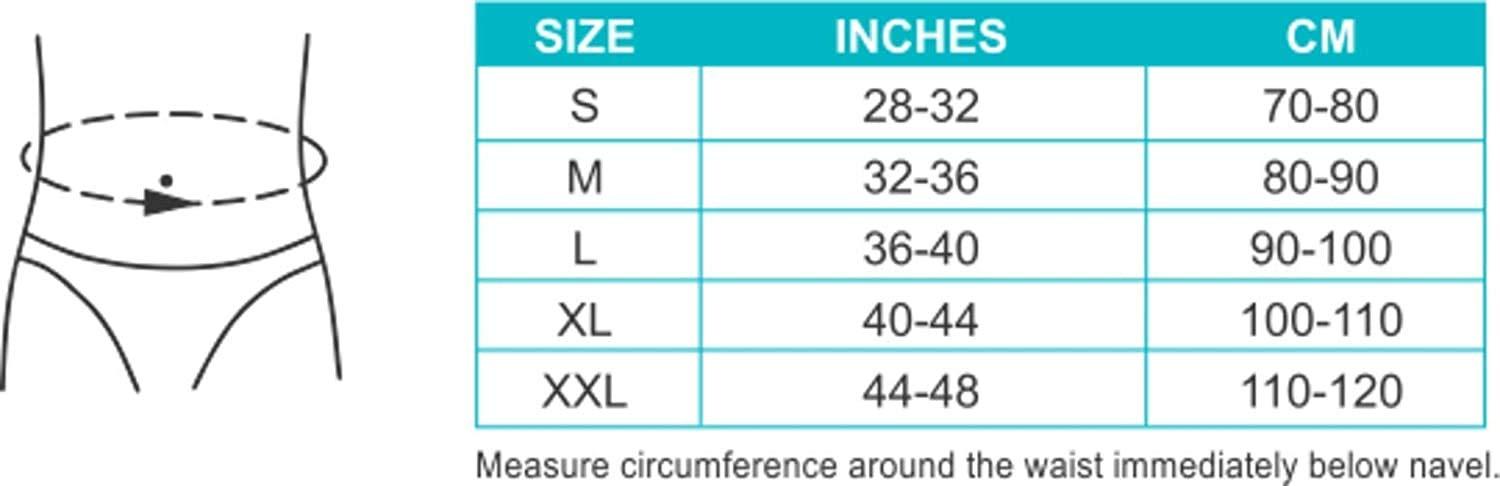 HINMIN HINMIN abdominal belt after delivery for tummy reduction, Lumbo Sacral, Lower Back Brace provides Back Pain Relief - Breathable Belt for Men and Women keeps your Spine Straight (S)