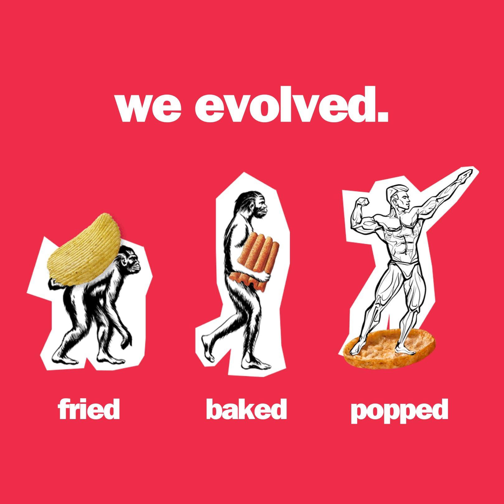 BRB BRB Popped Potato Chips | Not Baked, Not Fried | 4 Flavours | 12 Packs X 25 Grams | 60% Less Fat | Low Calorie | Healthy Snack