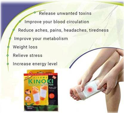 kiyome kinoki KIYOME KINOKI Adhesive Body and Foot Patch to Detox||Organic Natural ingredients|Cleansing Detox Foot Pads Toxins Stress Relief||30 Relief toxin Foot Pads And 30 Adhesive Sheets|| pack of 3 box ||