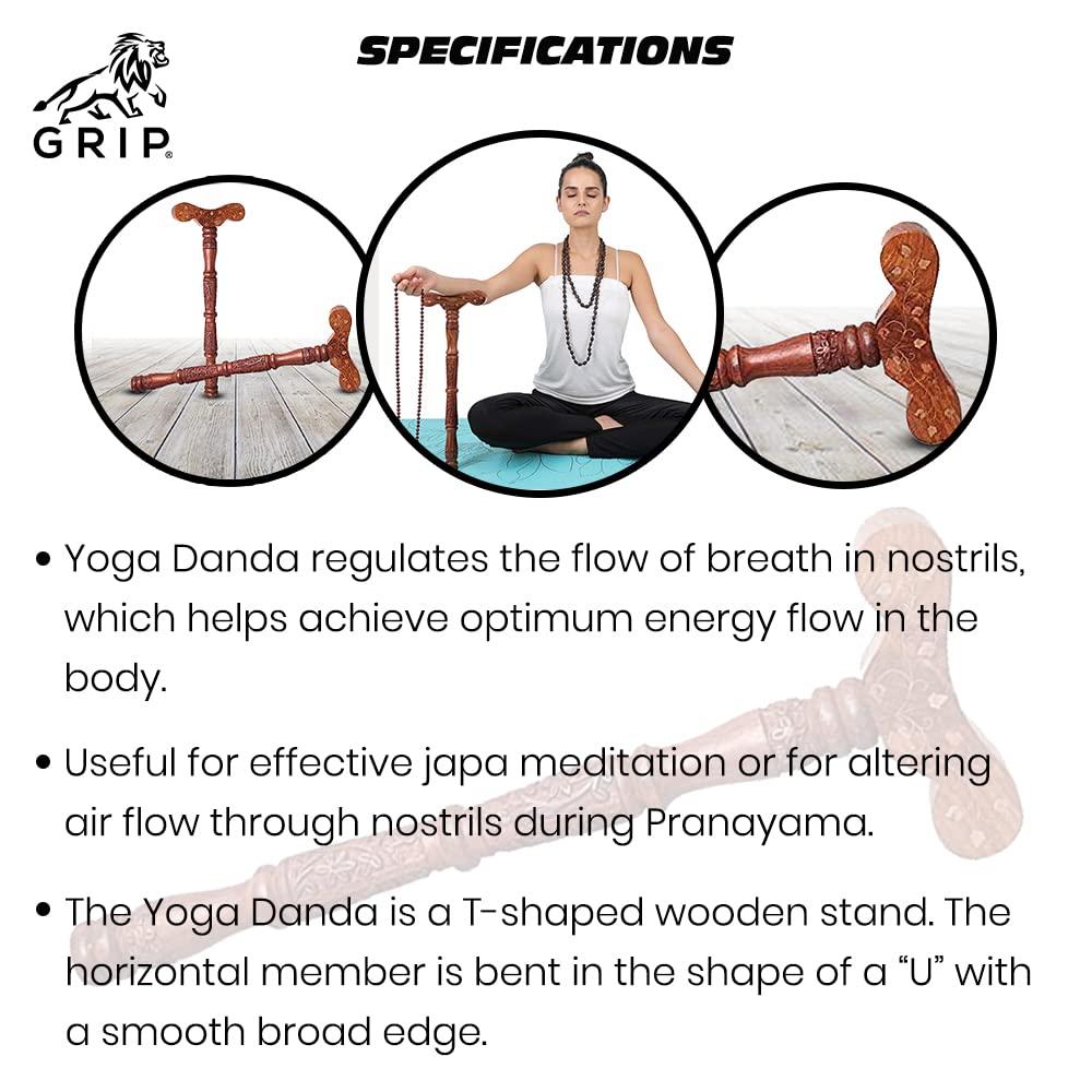 Grip Grip Yoga Danda, regulates the flow of breath in nostrils, which helps achieve optimum energy flow in the body.