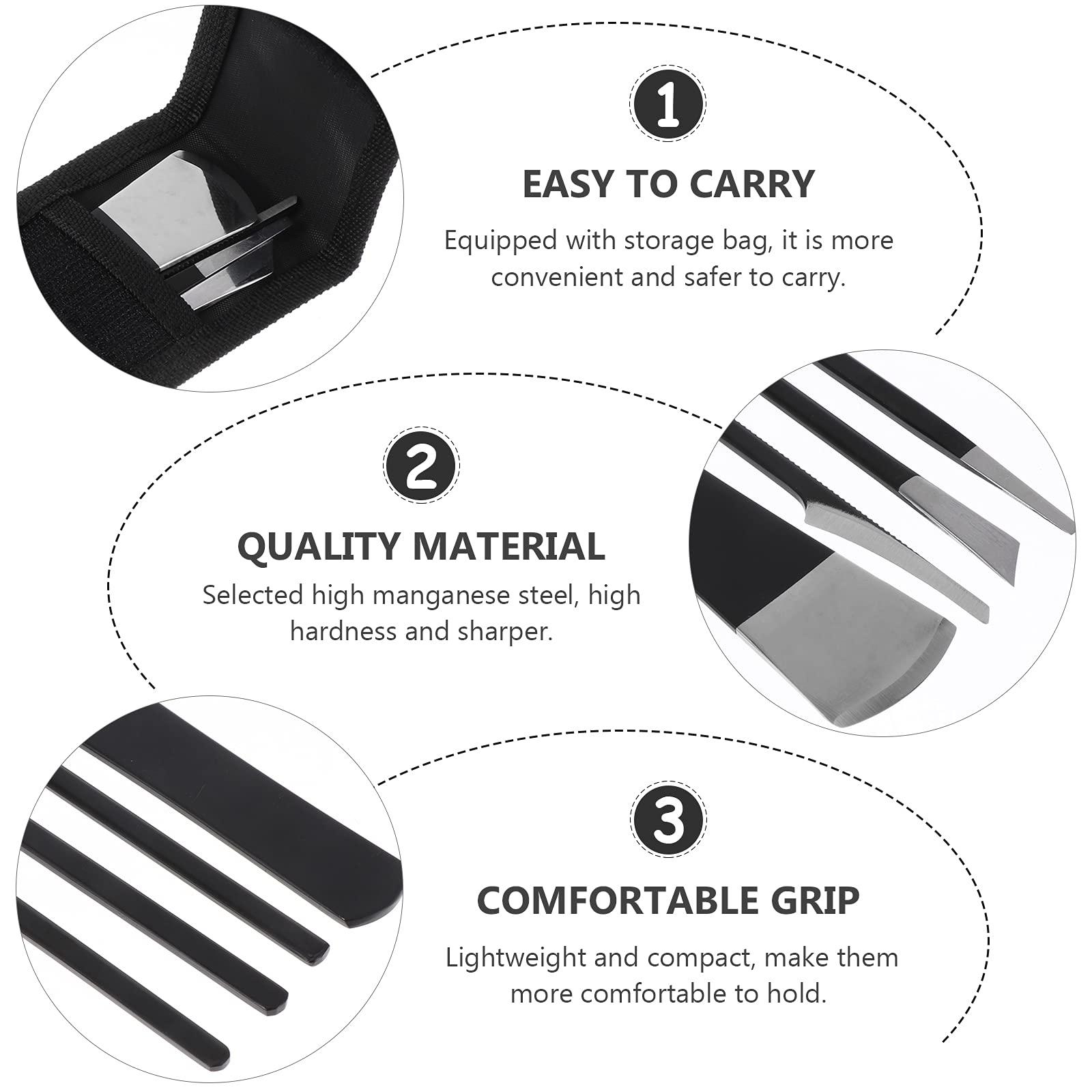 HEALLILY 4 Pcs 1 Set Foot Files Practical Callus Removers Foot Polishing Tools (Black) Decor