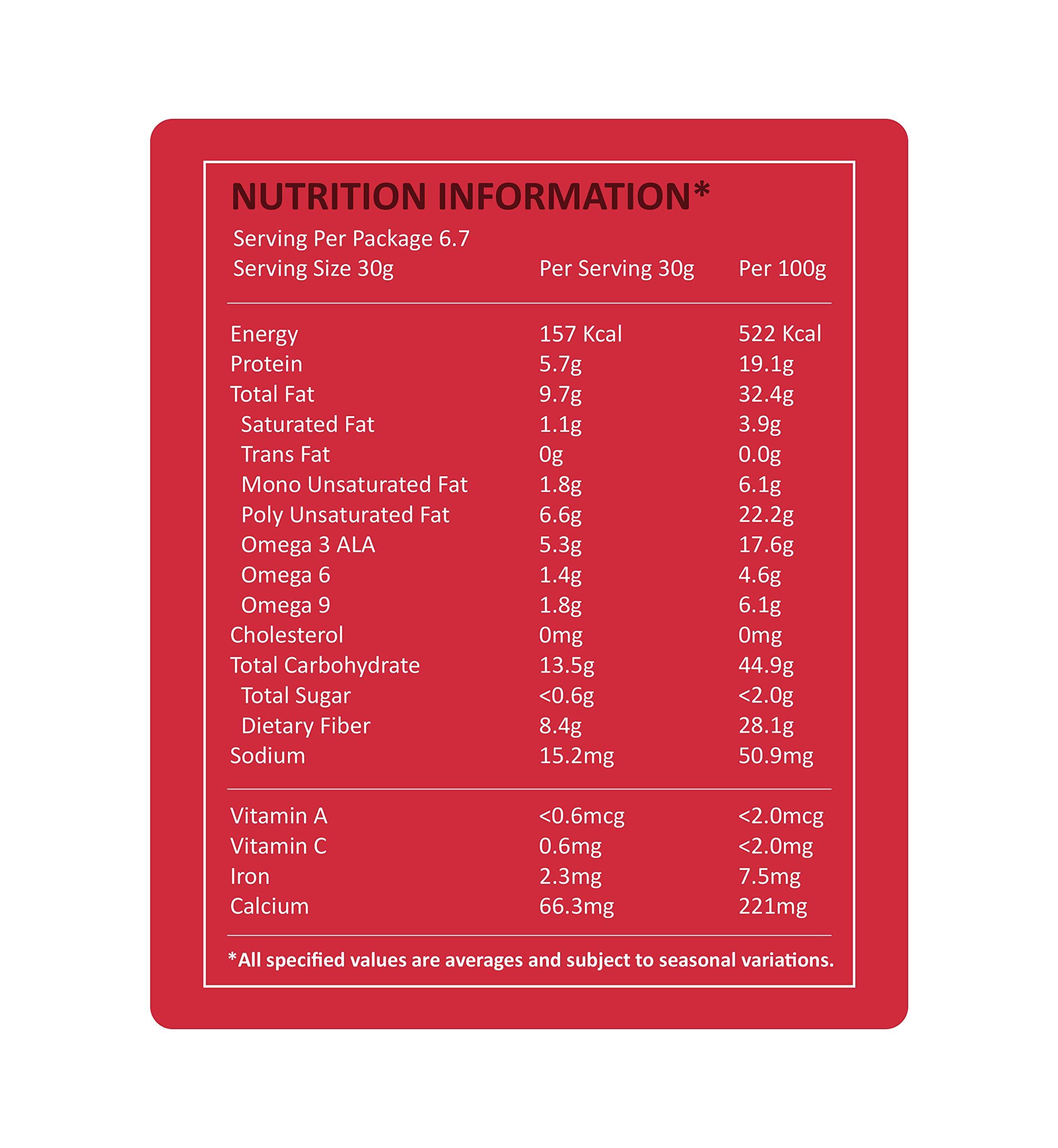 NOURISH YOU NOURISH YOU Cold Milled Organic Flax Seed Powder 200G | ALSI Powder| Rich in Omega 3 | Fibre- 200 GM (Pack of 1)