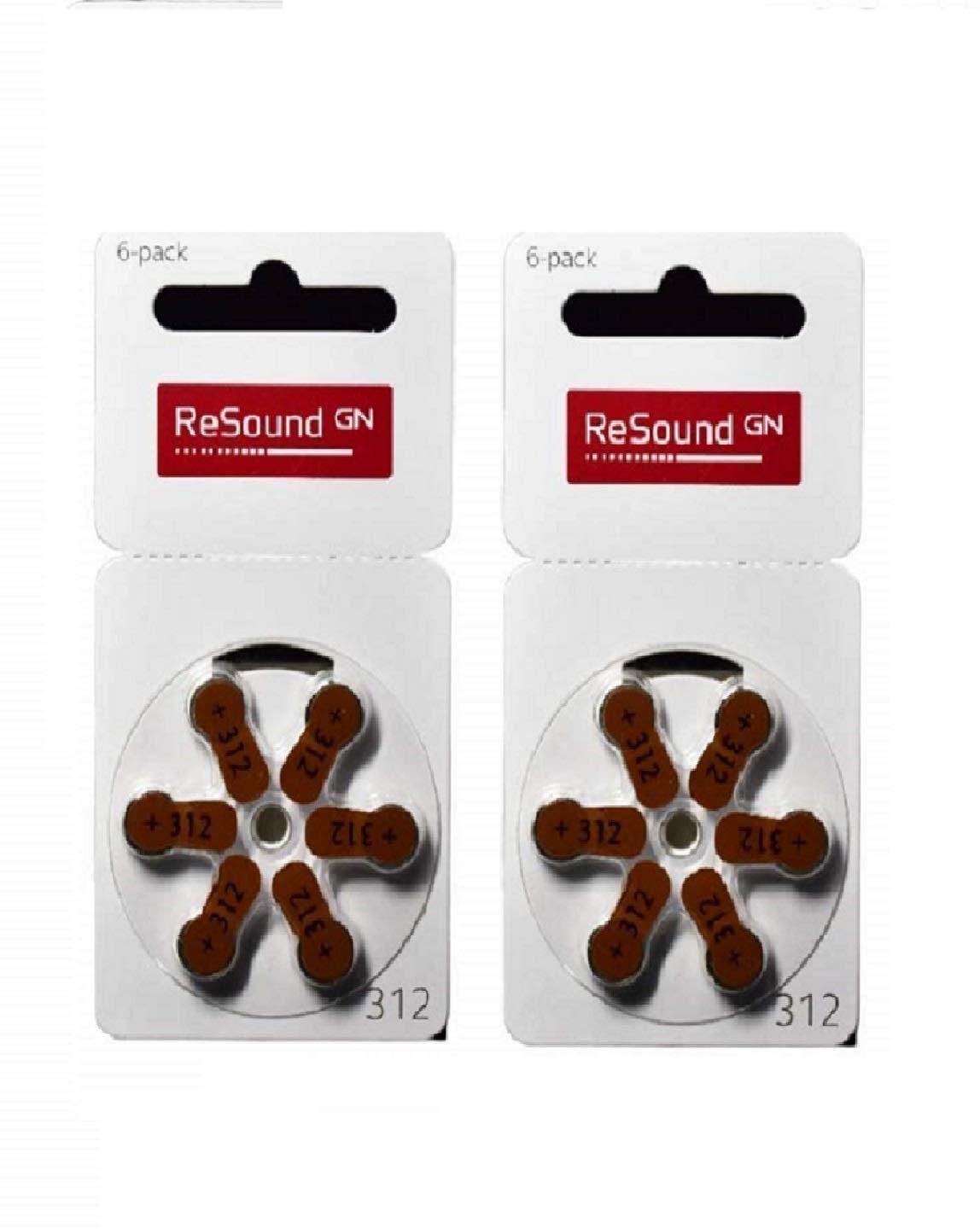 NavaFresh Basics Resound GN Size 312 Hearing Aid Battery(2 Packets = 12 Batteries)