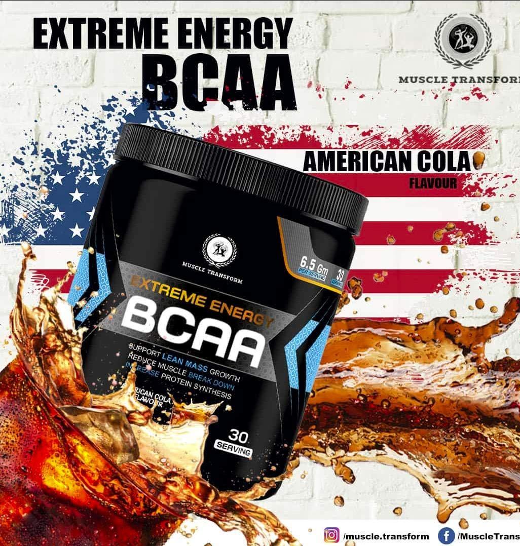 MUSCLE TRANSFORM Muscle transform Extreme Energy BCAA- Amino Acids -Free - Glutamine - Citrulline - L-Arginine - Taurine, Energy drink for Workout BCAA Powder, Pre/Post/Intra Workout Supplement 100% Micronized Vegan, Muscle Recovery, Lean Muscles & Endurance BCAA Pow
