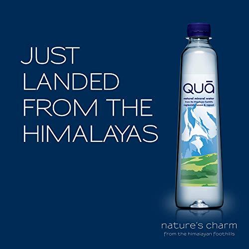 Qua Qua Natural Mineral Water 1000ml | 1000ml x 12 | From the Himalayan Foothills | Rich in Calcium, Magnesium and Other Minerals | Naturally Alkaline | Indias Finest Water | Bottled At Source