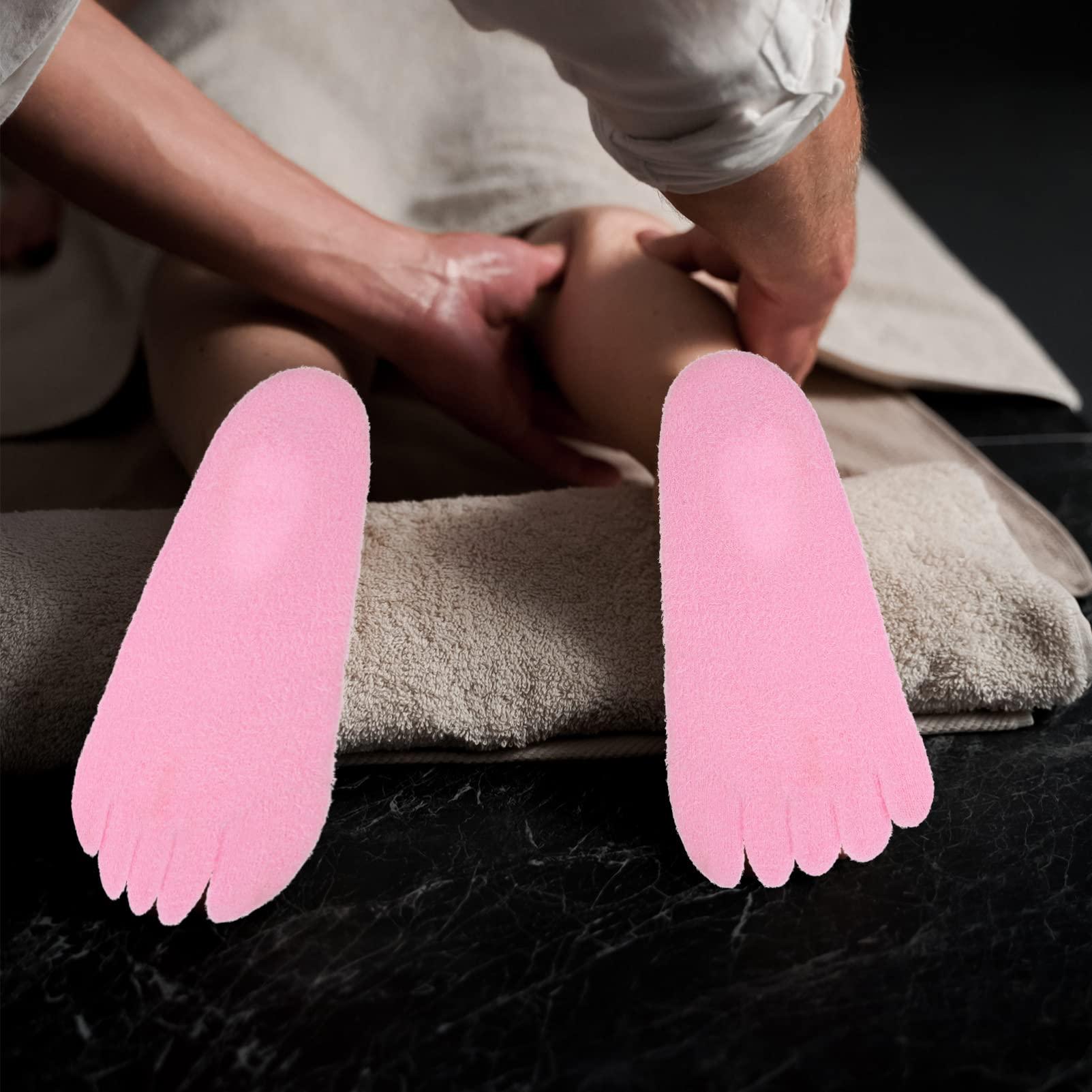 FOMIYES FOMIYES 5 Toe Moisturizing Gel Socks Soft Moisturizer Sock Lotion Spa Pedicure Socks for Healing Dry Cracked Heels Dry Feet Calluses Cuticles Rough Skin Dead Skin