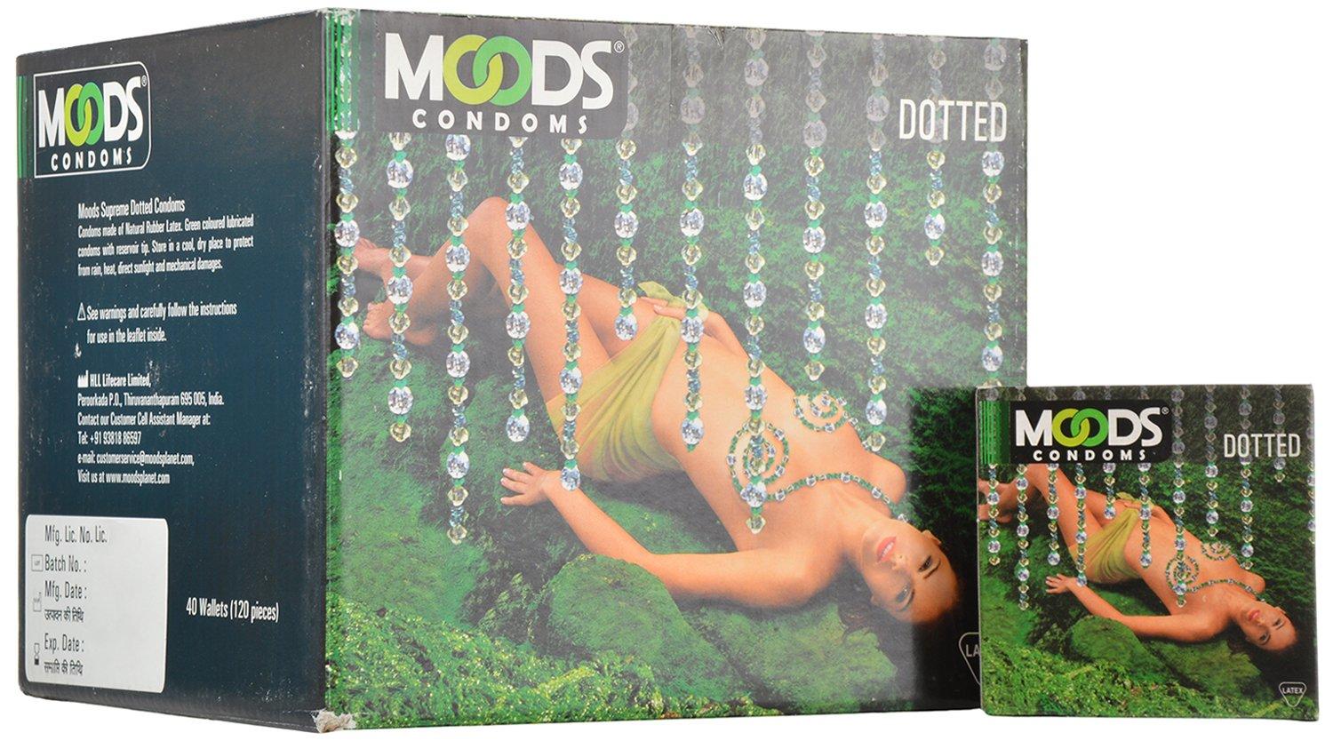 MOODS Moods Dotted Condoms (Pack Of 120)