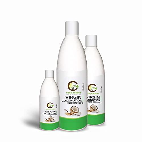 Generic Coco island Virgin Coconut Oil Natural & Edible Cold Pressed Coconut oil skin care & Hair Care oil (100 ml pet bottle)