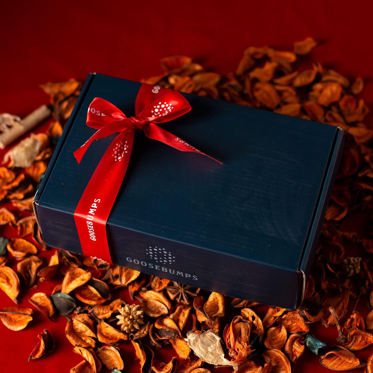 Goosebumps Pickles Goosebumps Gift Hamper | Contains 4 Masala Mix Dried Berries & Strawberry Chocolate Snack Mix| Premium Dry-Fruits Healthy Snacks |Festival Gift Hamper Eco Pack Combo, 420g