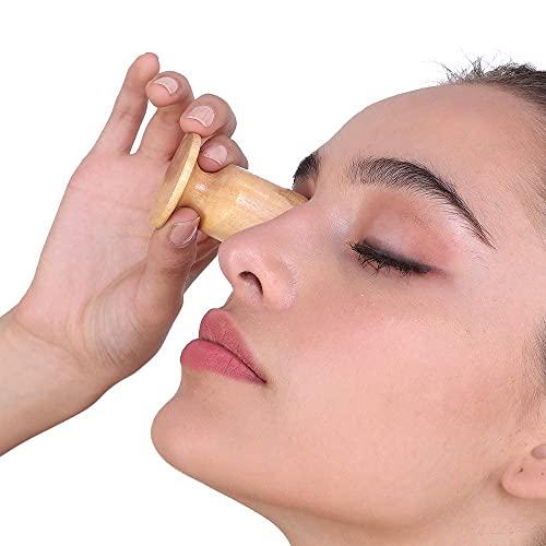 World Wood Craft Professional Wood Craft Neem Wood Eye Wash Cups - Ayurvedic Healing with Effective Eye Rinse Cleansing - Organic and Comfortable (Set of 2)