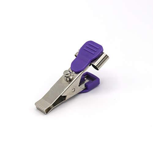 Sino-K EKG Clip,Universal EKG/ECG Veterinary Alligator Electrode Clip, Reusable Limb Clip Clamp Adapters for Electrode Resting Tabs, Snap Pinch Needle Banana Package of 5