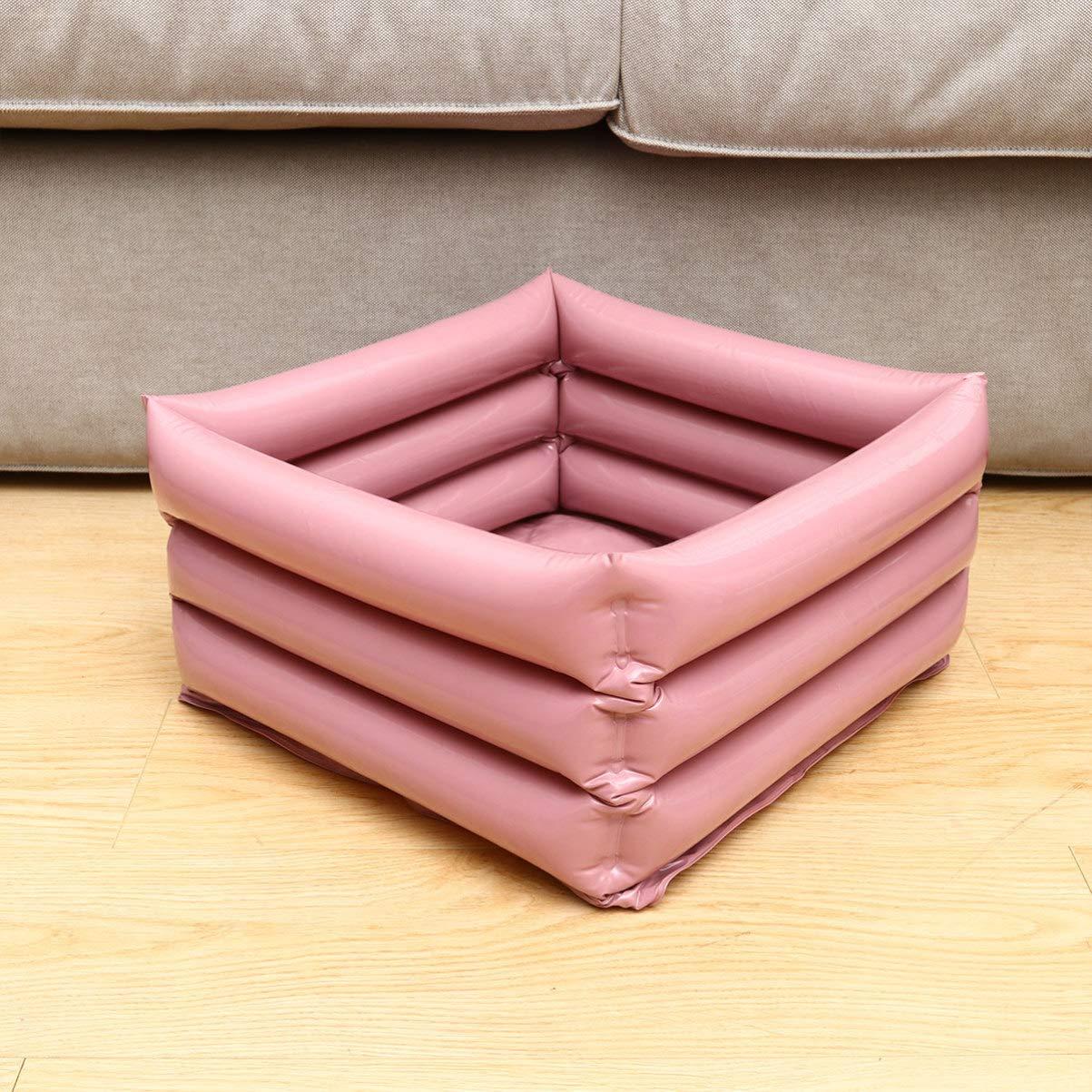 EXCEART EXCEART Foot Bath Tub Inflatable Foot Basin Portable Water Bucket for Family Travel Camping Outdoor Washing Vegetables Pink