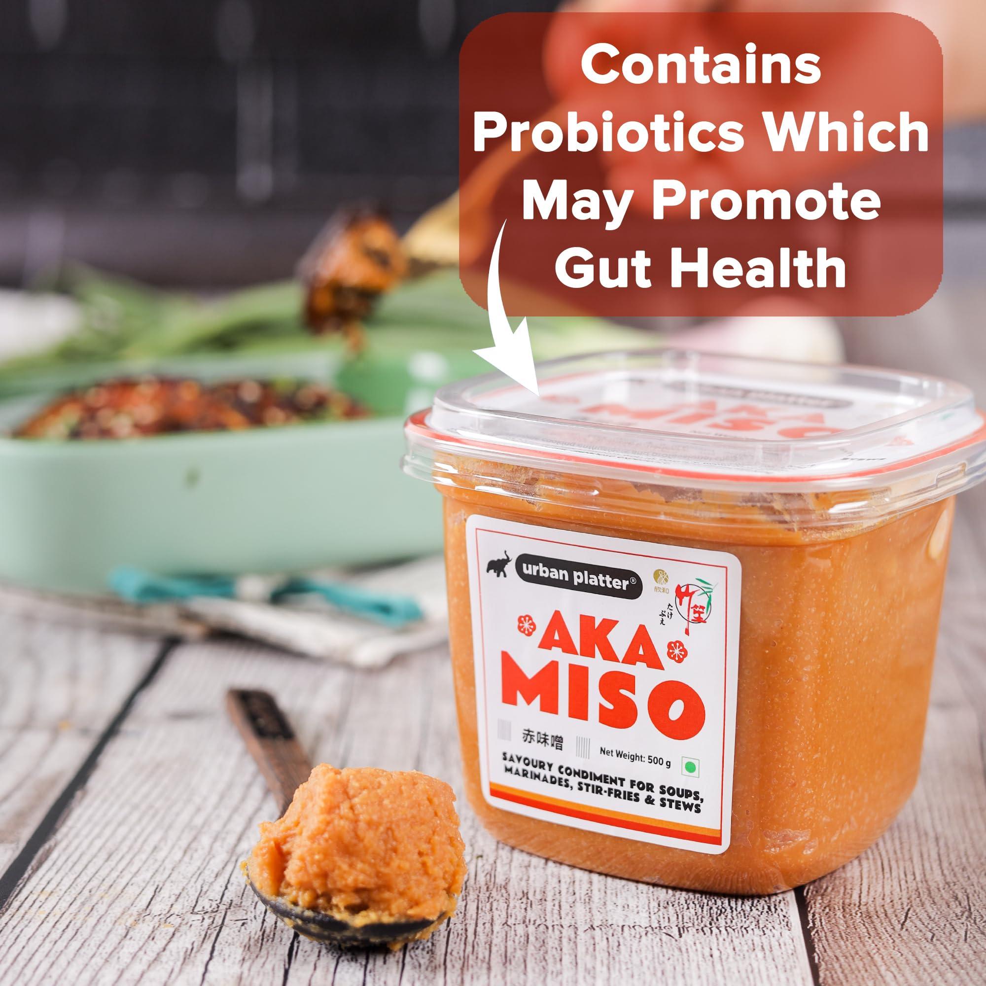 urban platter Urban Platter Aka Miso, 500g (Dark Miso | Strong Flavours | Soy Based | Japanese Staple)