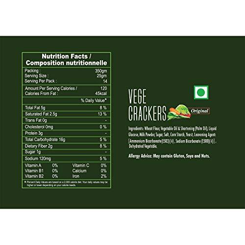 Sapphire Sapphire Vege Crackers Pack of 2, x 350 g