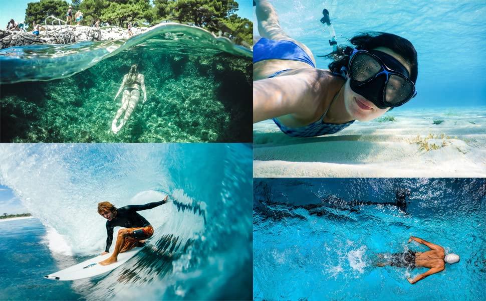 James International Silicone Earplugs for Swimming Bathing Shower Watersports Sleep Sound reducing airplane travel study snore loud events concerts Reusable for Adult and children 2 Pair (Grey)