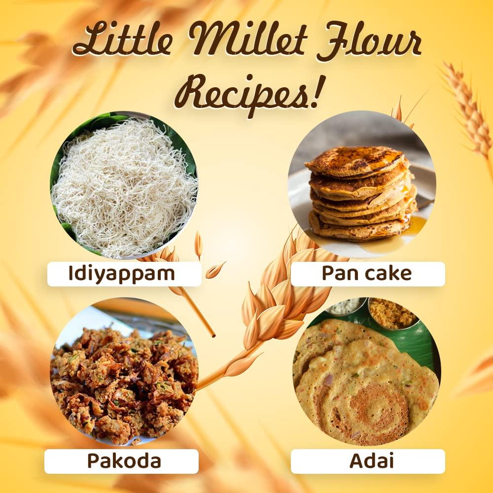 B&B Organics B&B Organics Little Millet Flour (5 kg)/Certified Organic/Saamai Mavu/Soaked & Grinded