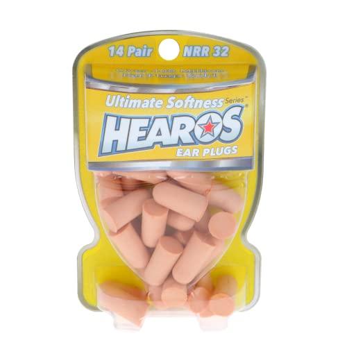 HEAROS Hearos Nanos Extra Small Ear Plugs, NRR 28, 12 Pair, Orange (5890)