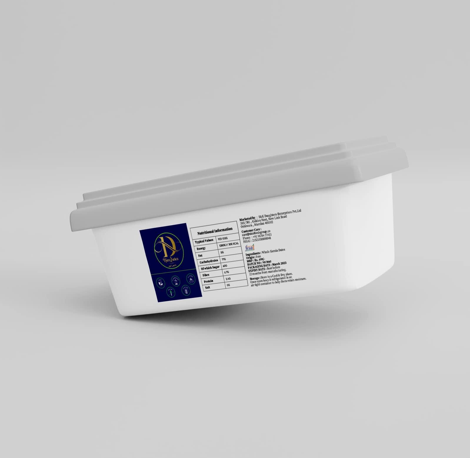 ND NICEDATES Nice Kimia Gold Dates (BUY 1 GET ONE FREE), 500 gm | 100% Natural Source |Healthy & Nutritious Snack, Rich in Vitamins & Minerals, Natural Sweetener Immunity Booster | Gluten Free | Vegan |