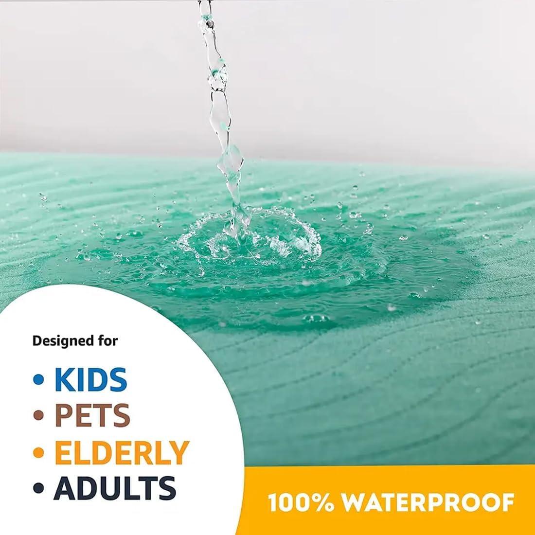 Cozymat Cozymat Reusable Underpad Washable Incontinence Bed Pad Overnight Sheet, Underpad Mattress Protection for Baby, Elderly & Patient Care (Plum, Large (140cm x 100cm))