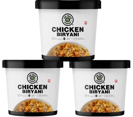 TheTasteCompany TheTasteCompany Chicken Biryani - Ready to Eat | Instant Food | Taste Company (Pack of 3)