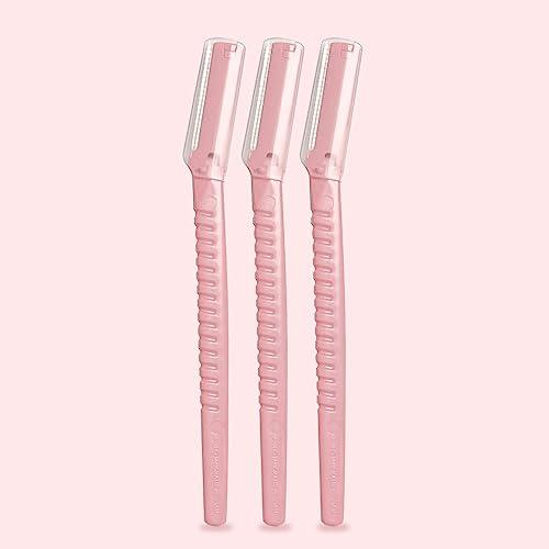 KAI Kai Face & Eyebrow Razor(japanese technology) For Women | Painless Hair Removal | For Eyebrows, Upper Lip, Chin, Peach Fuzz, Forehead, Pack of 3