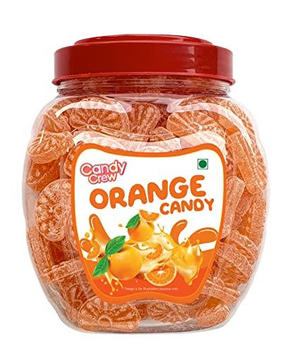 Candy Crew Candy Crew Orange Candy 500g | Narangee | Vegetarian | No Transfat | Sweet Toffee