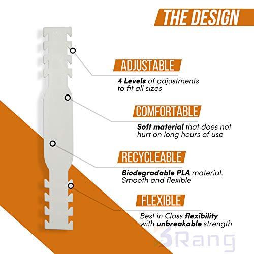 3 Rang 3 Rang Unbreakable Face Mask Holder and Extender Wear the mask longer without headache and Ear-pain (Blue, pack of 4)