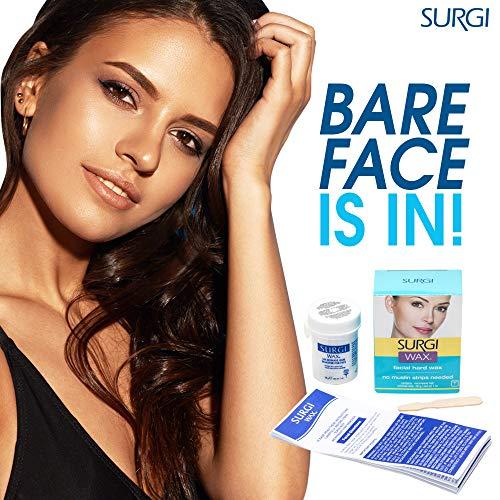 SURGI WAX Surgi Microwave Facial Hard Hair Removal Wax 1 Oz, 2 Pack