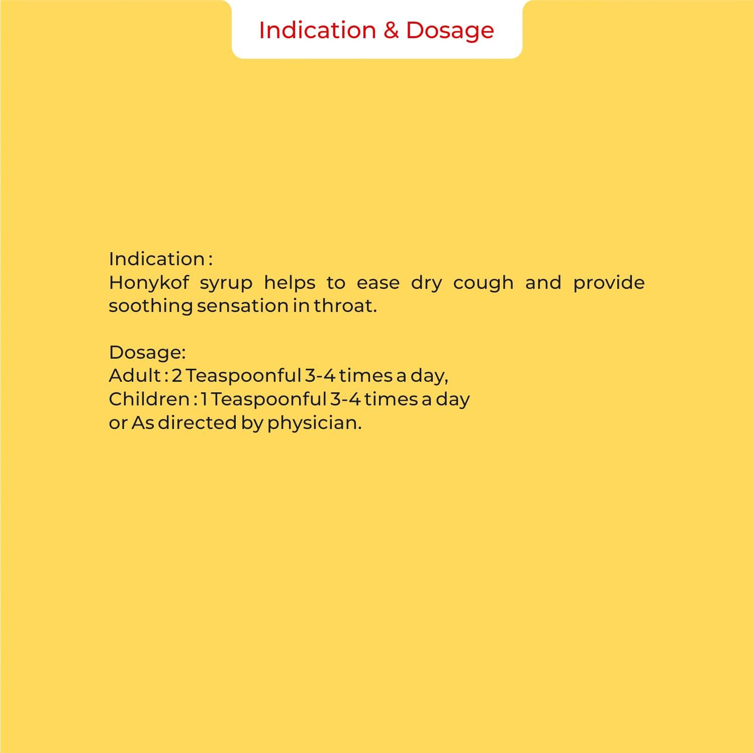 Aushadhi Honykof Herbal Cough Syrup | Ayurvedic Honey & Mint Formula for Dry Cough, Sore Throat, and Congestion Relief | Natural, Side Effect-Free | Pack of 3 (200ml Each) | For All Ages