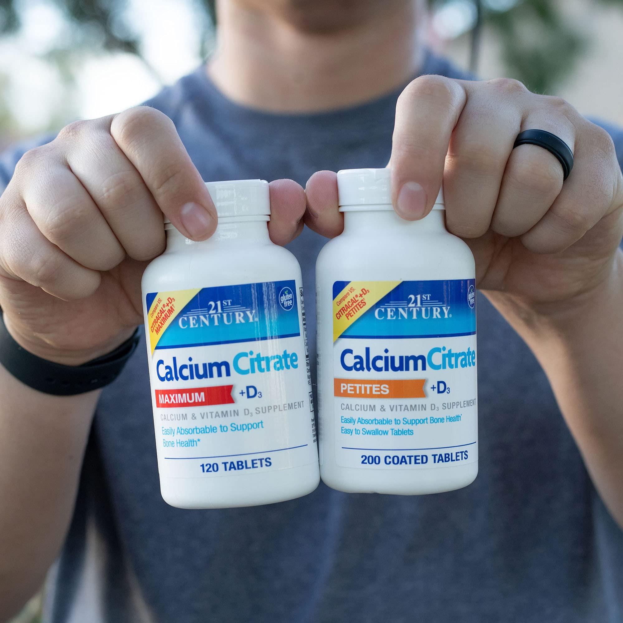 21ST CENTURY 21st Century Calcium Citrate Plus D Petites Tablets, 200 Count