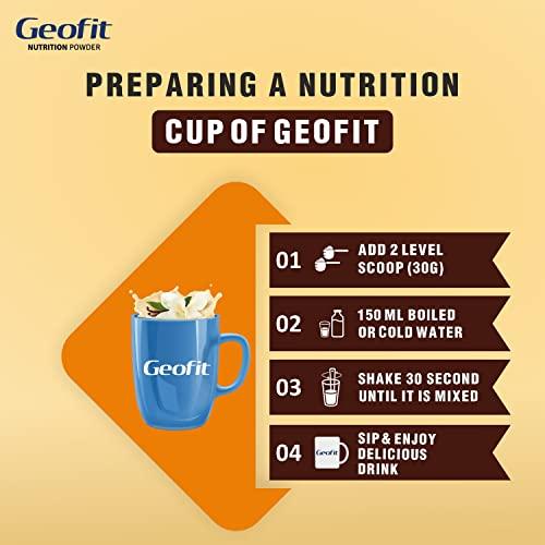 GEOFIT Geofit Diabities Care Protein Powder Enriched with Nutrients | Multivitamins & Multimineral High Vitamin C, Helps in Maintain Body Weight 250g - Pack of 2 (Vanilla Flavoured)