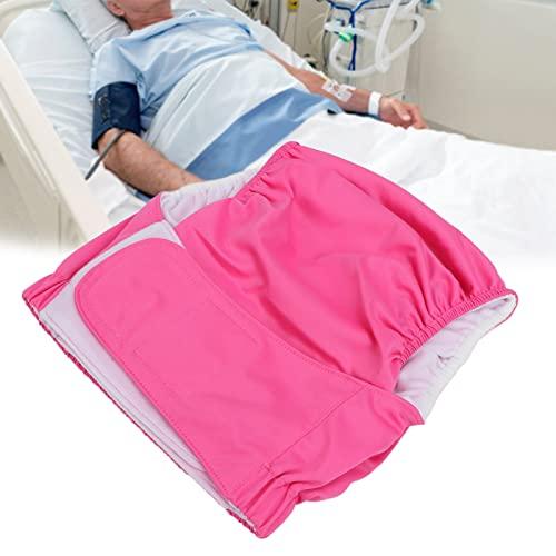 Shanrya Cloth Nappy, Soft Elastic Adult Cloth Diaper for Home Travel for Incontinence for Elderly