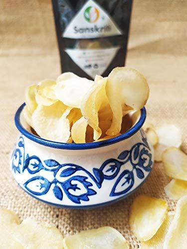 Sanskriti Sanskriti Patato Chips | Dry Kacchi Potato | Aalu Ke Chips | Patato Waffers | Ready to Fry Potato Chips - 400g