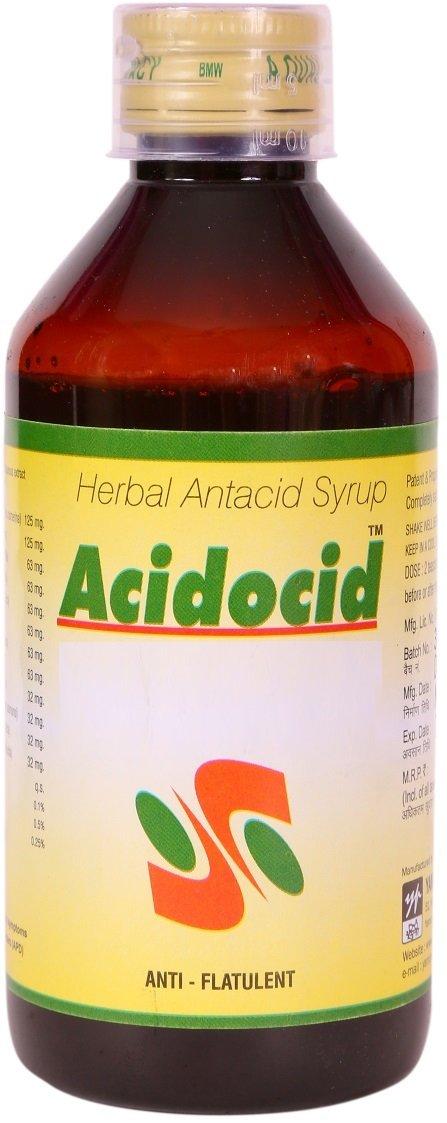 Yamuna Pharmacy Yamuna Pharmacy Ayurveda Acidocid Herbal Antacid Syrup for Acidity, Gas, Indigestion, Heartburn | 100% Natural with No Side Effect (450 ml, Pack of 3)