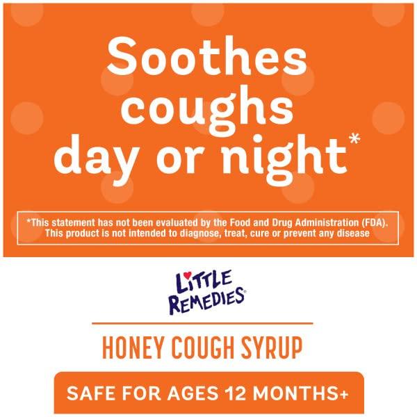 Med Tech Products Little Remedies Honey Cough Syrup, 4 Fluid Ounce