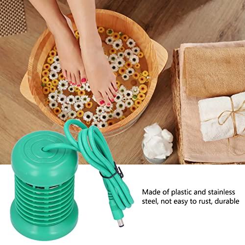 Fabater Detox Array Ion Head, Detachable Foot Bath Ion Head Stainless Steel Washable for Beauty Salon for Health Center for SPA(Yubencao Green Single Hole-Removable and Washable)
