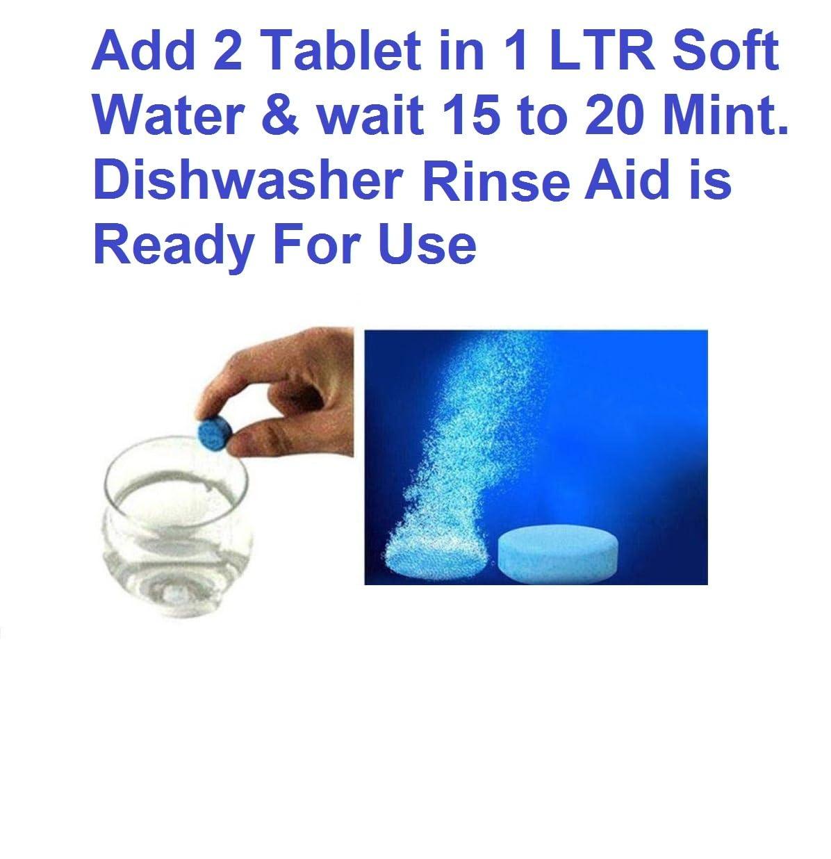CNT CNT Dishwasher Rinse Aid, Shine & Dry tablet 10 pcs in 1 pack upto 400 washes (Pack of 10 = 5 LTR)