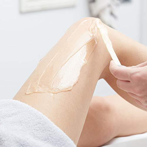 Noverlife 500 Pcs Wax Applicator Sticks, Large Popsicle Sticks, Wooden Craft Eyebrow Waxing Sticks Salon Wax Spatula for Hair Removal on Nose Ear Face Mustache Bikini Lip 5.9"