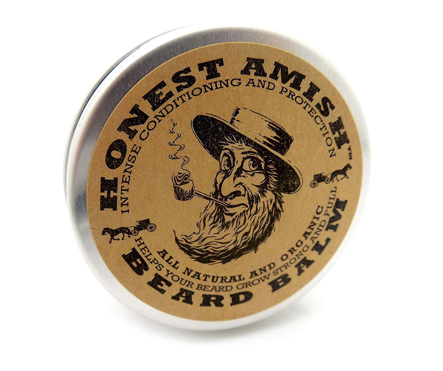 Honest Amish Honest Amish Beard Balm Leave-in Conditioner - All Natural -Vegan Friendly Organic Oils and Butters
