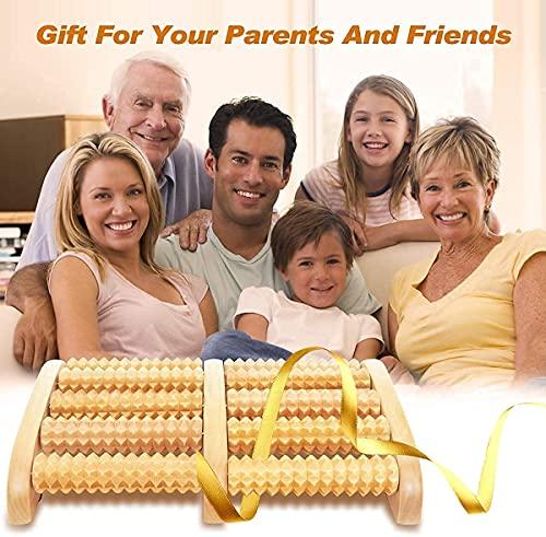 KEDY KEDY Wooden Roller Foot Massager Body Stress Buster & Accupressure Point Device Relaxation Health Care Product Foot Massager and Legs Pain Relief Massager | Set of 1 | Wooden