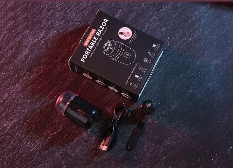 TCCO ENTERPRISE TCCO ENTERPRISE Pocket Size Mini Electric Shaver With Nose Hair Trimmer for Men, Super Small Electric Razor for Travel Beard Shaving - Type C Quick Charging, Powerful & Silent Motor