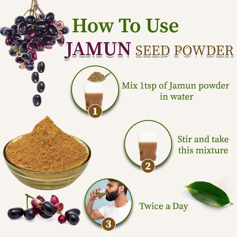 3V PRODUCTS 3V PRODUCTS Naval Kottai Powder 100g | Jamun Seed | Neredu Ginjalu | Jambu Beej for Immune Boosting | Manage Blood Sugar | Diabetes