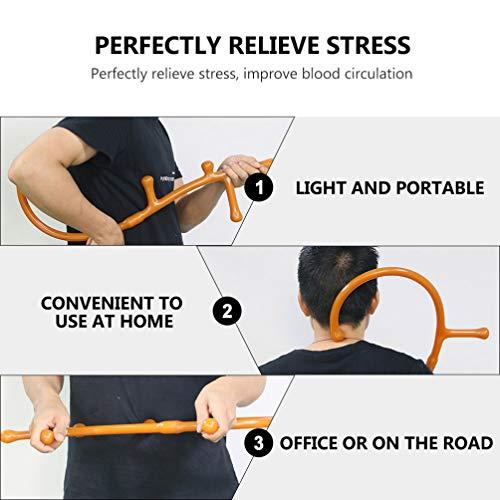 FOMIYES FOMIYES Back Hook Massager Back and Neck Massager Tool Personal Handheld Self Massage Hook Trigger Point Deep Tissue Massage Tool
