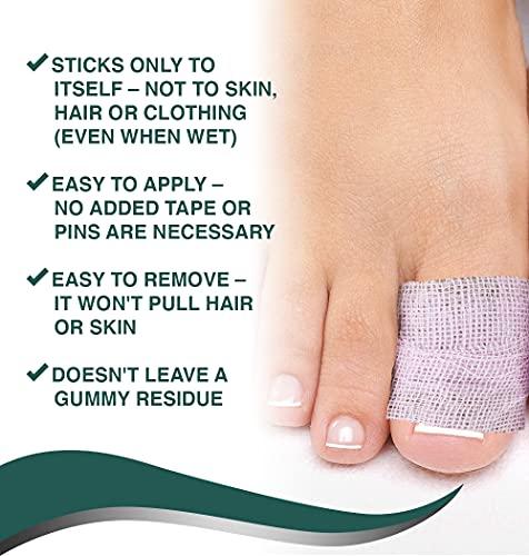 Gauztex Gauztex Sports Toe Tape Ballet (3-Pack) Self-Adhesive Breathable Gauze Flexible, Sweatproof Blister Protection, Pink