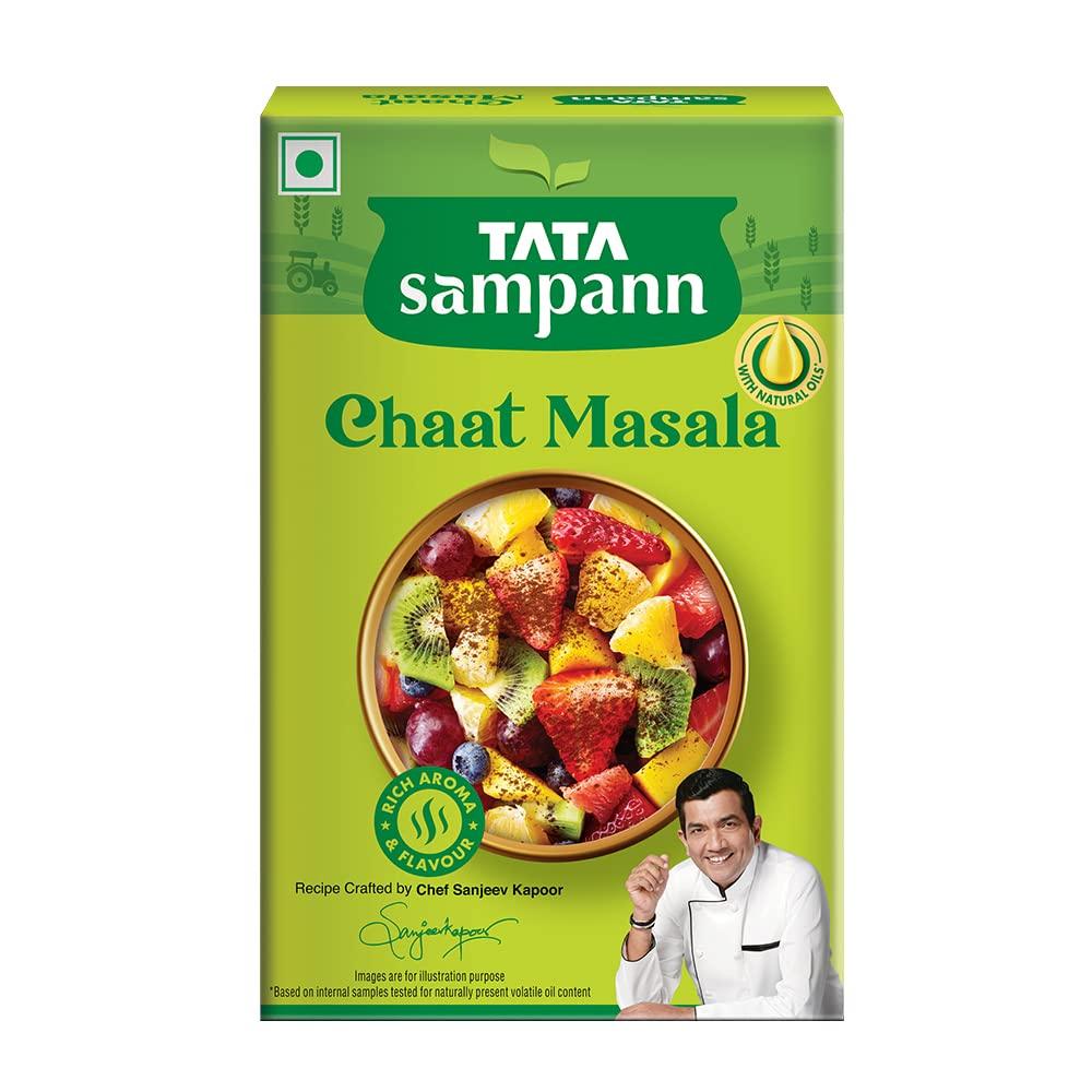 Tata Sampann Tata Sampann Chicken Masala with Natural Oils, Crafted by Chef Sanjeev Kapoor, 100g & Tata Sampann Chaat Masala with Natural Oils, Crafted by Chef Sanjeev Kapoor, 100g