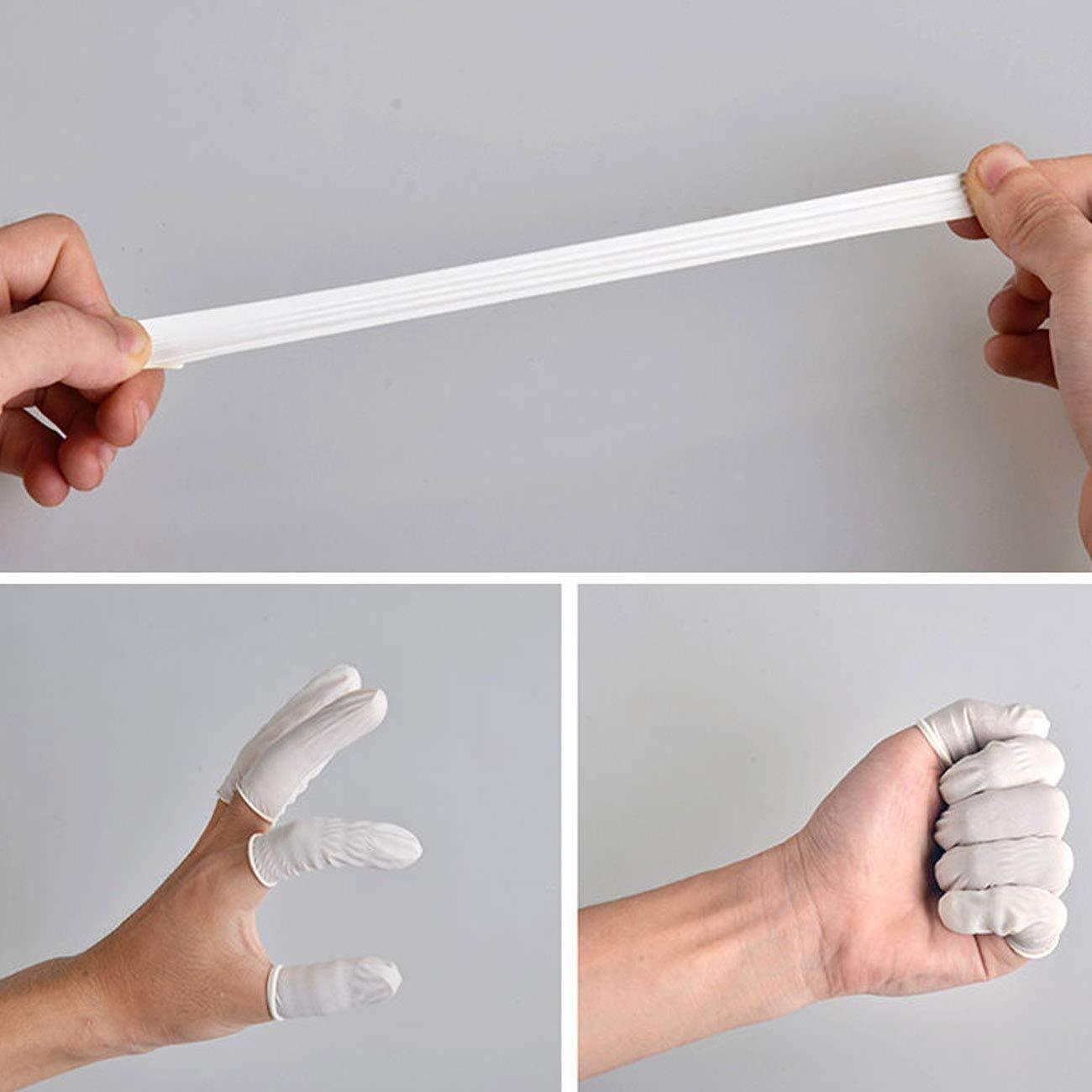 Skreened Skreened Disposable Finger cots Pack of 50-Anti Static,and Durable Rubber fingertips Protectors for Cleaning,Repairing and Painting,Electronic Repair,Handmade