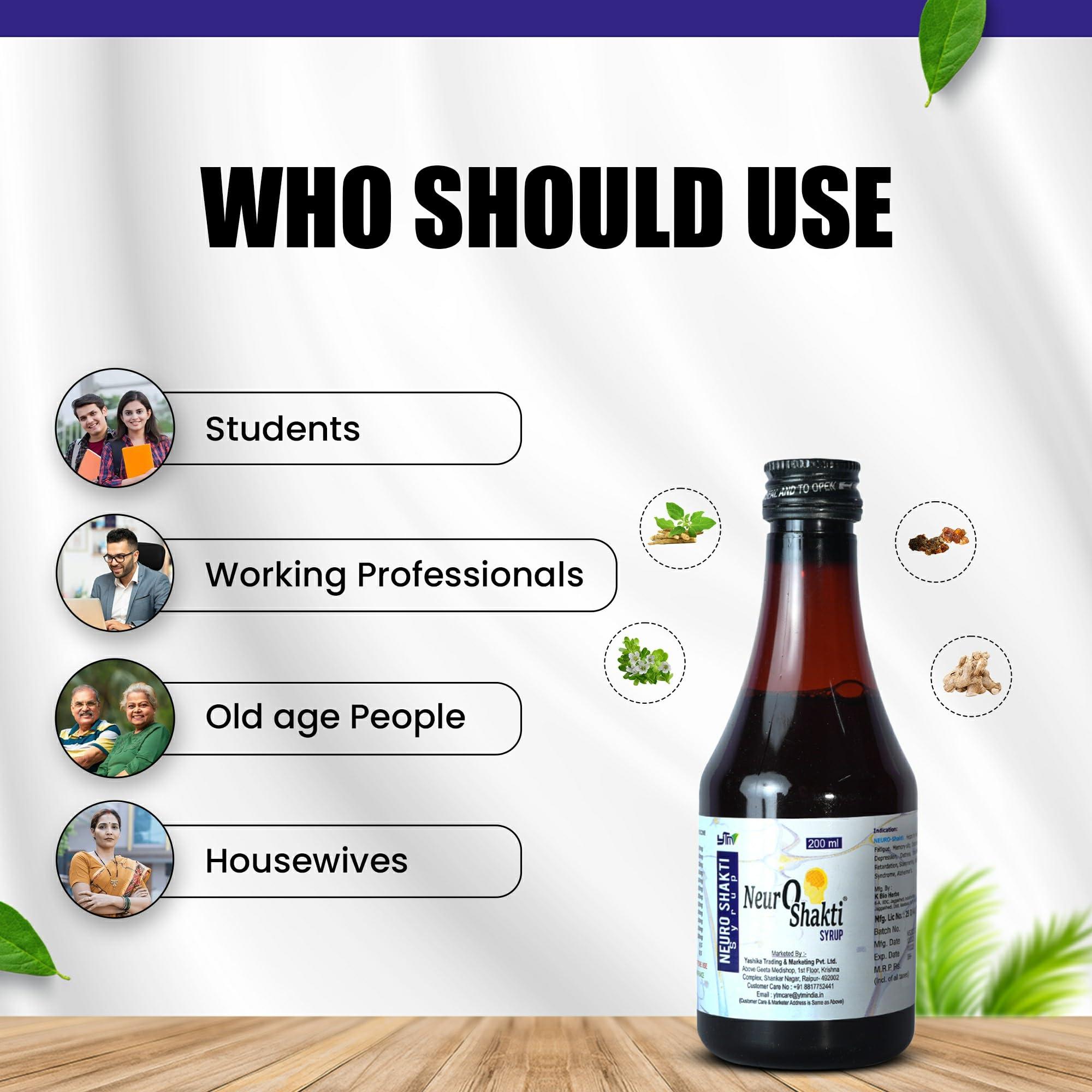 Neuro Shakti Neuro Shakti Syrup helps in tension depression good sleep & mental wellness 200ml