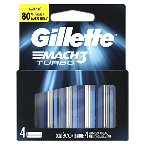 Gillette Gillette Flexball Pro Glide Gift Pack and Flexball Razor with 4 Flexball Cartridge & Gillette Mach 3 Turbo Manual Shaving Razor Blades - 4s Pack (Cartridge)